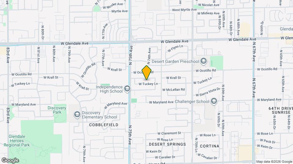 7340 W Tuckey Ln Map and Location Details