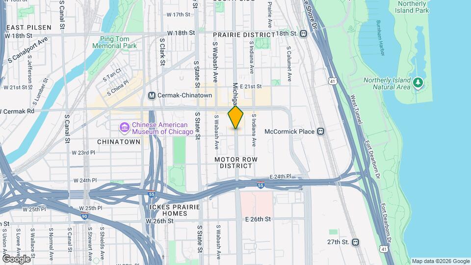 2296 S Michigan Ave Mapa y Detalles de la Ubicación
