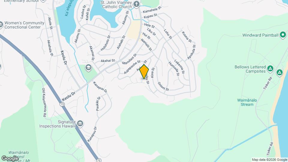 1279 Aupupu Pl Map and Location Details