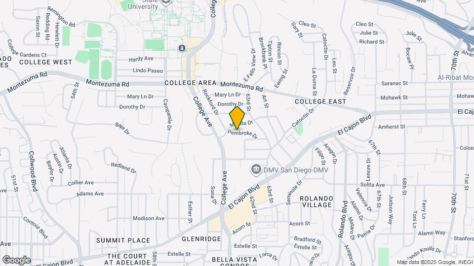 6126 Pembroke Dr Map and Location Details