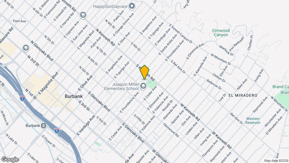 719 E Providencia Ave Mapa y Detalles de la Ubicación