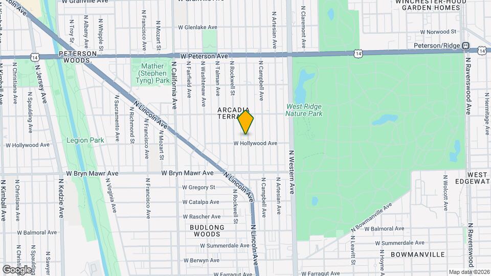 5706 N Maplewood Ave, Unit 1 Map and Location Details