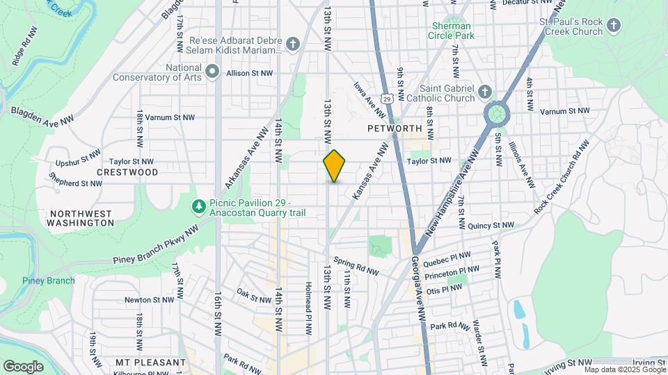 1236 Shepherd St NW Map and Location Details