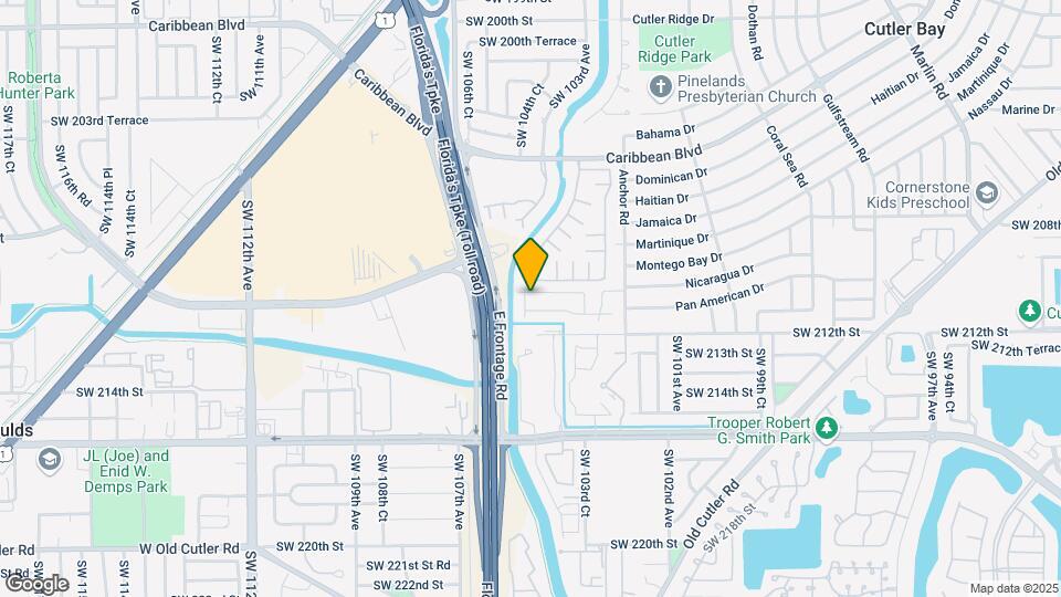 10454 SW 210th Terrace Map and Location Details