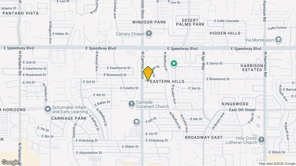 814 N Crescent Ln Map and Location Details