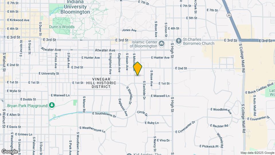 1604 E University St Map and Location Details