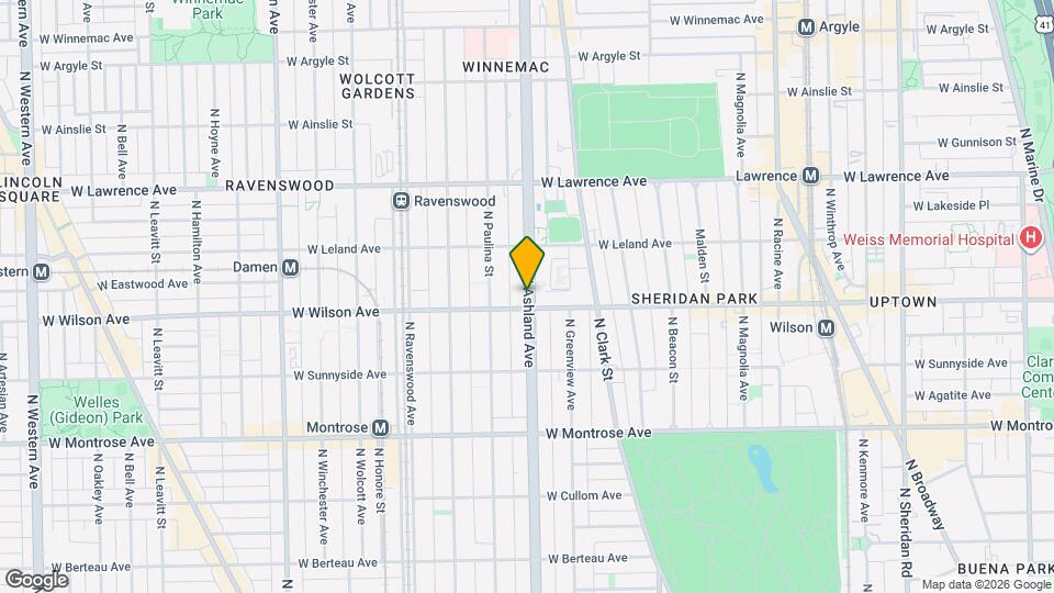 4613 N Ashland Ave Map and Location Details