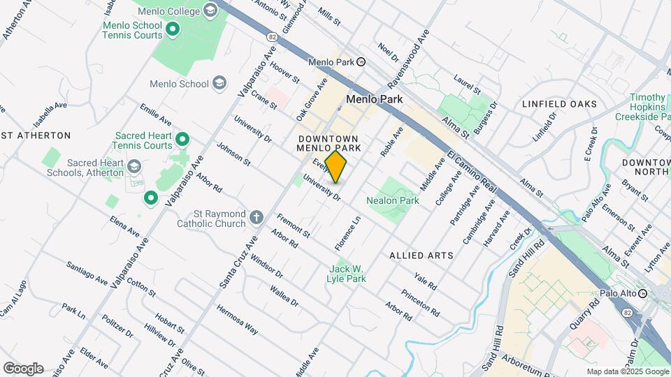 866 Live Oak Ave Map and Location Details