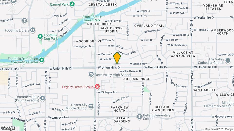 18601 N 48th Ave Map and Location Details