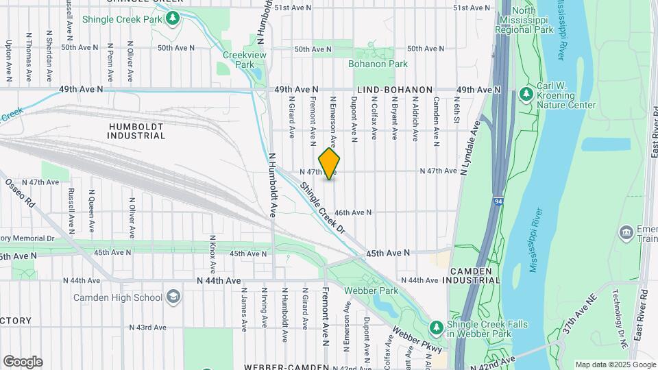 4643 Emerson Ave N Map and Location Details