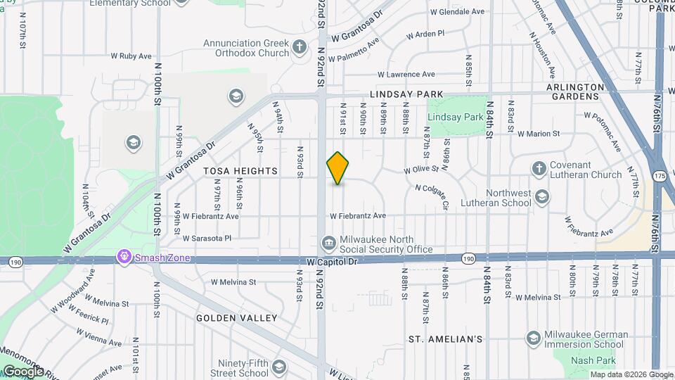 4153 N 91st St Map and Location Details