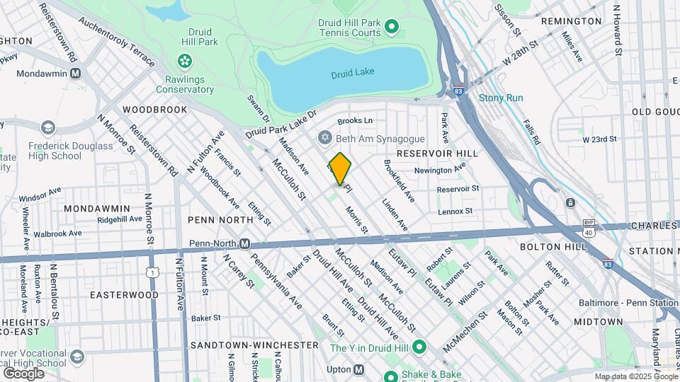 2348 Eutaw Pl Map and Location Details