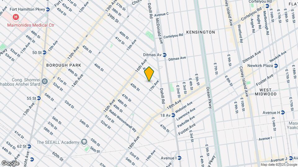 1672 43rd St Map and Location Details