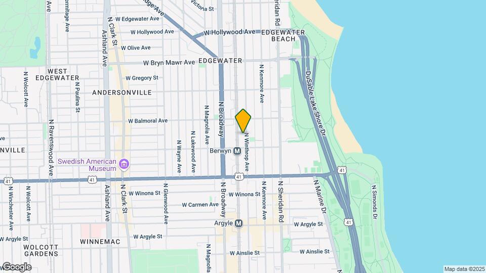 5322 N Winthrop Ave Map and Location Details