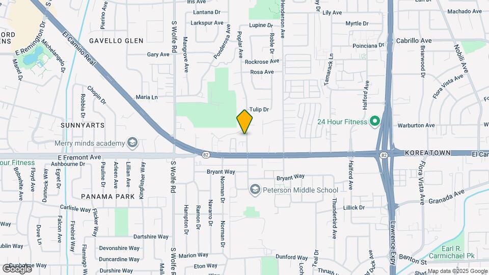 1279 Poplar Ave Mapa y Detalles de la Ubicación