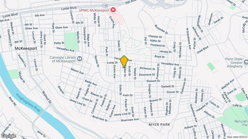 2411 Oak St Map and Location Details