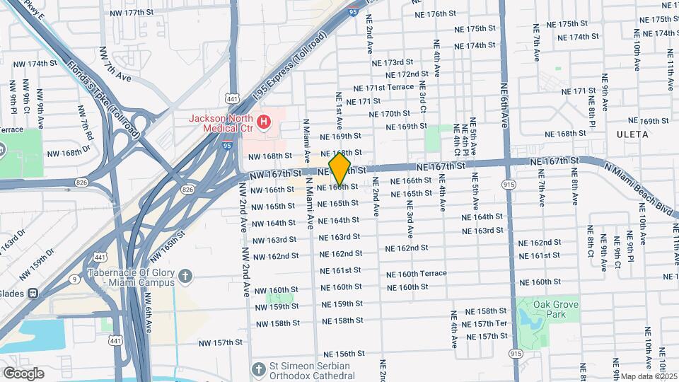 16550 NE 1st Ave Mapa y Detalles de la Ubicación