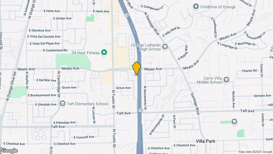 2051 N Highland St Map and Location Details