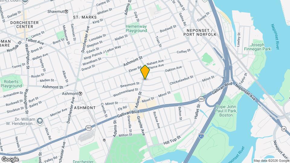 702 Adams St, Unit 1 Map and Location Details