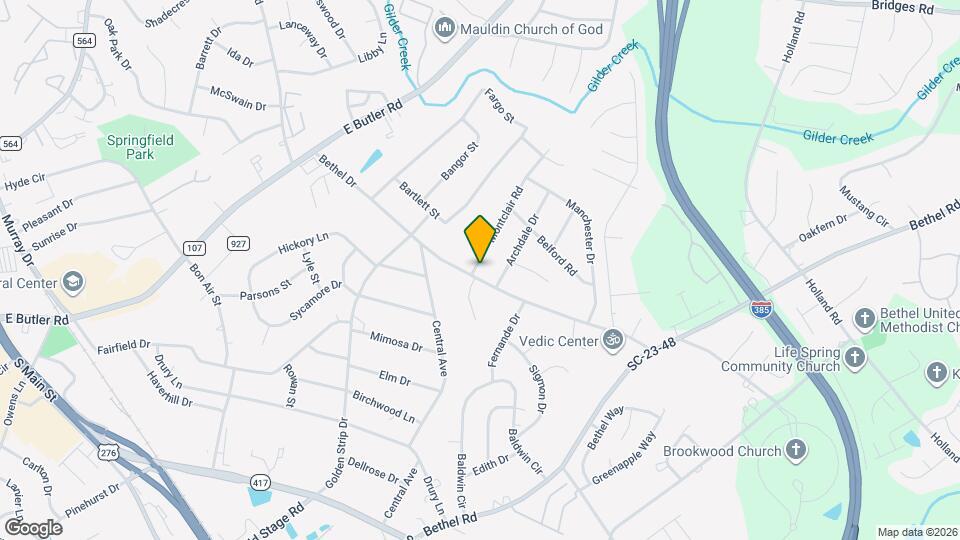 401 Bethel Dr Map and Location Details