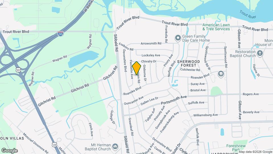 9504 Evesham Rd Map and Location Details