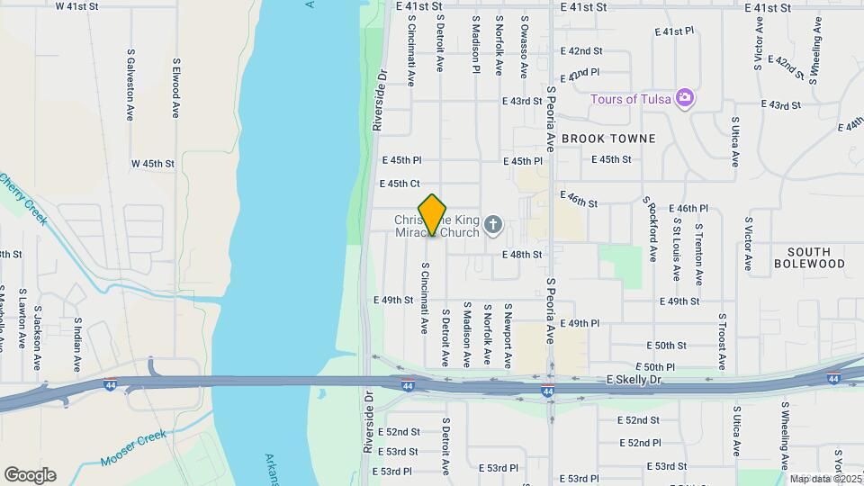 4711 S Cincinnati Ave Map and Location Details
