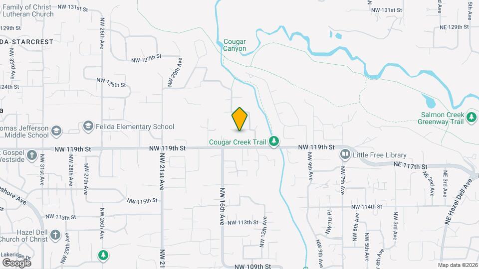 1411 NW 120th St, Unit Felida's Garden Haven Mapa y Detalles de la Ubicación