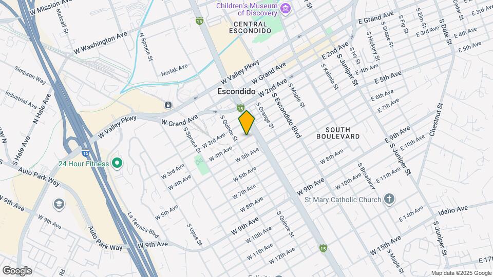 715 S Pine St Map and Location Details