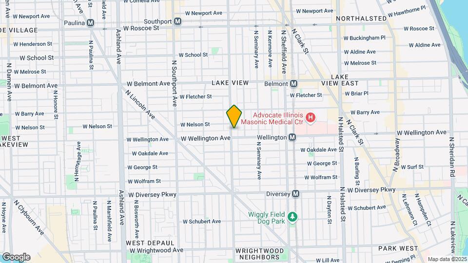 3011 N Racine Ave, Unit M03B Map and Location Details
