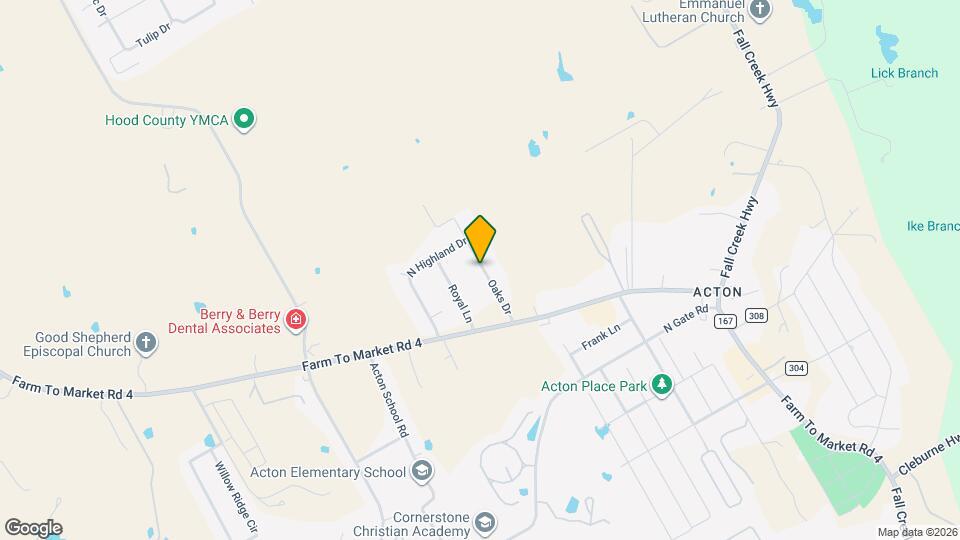 2608 Oaks Dr Map and Location Details