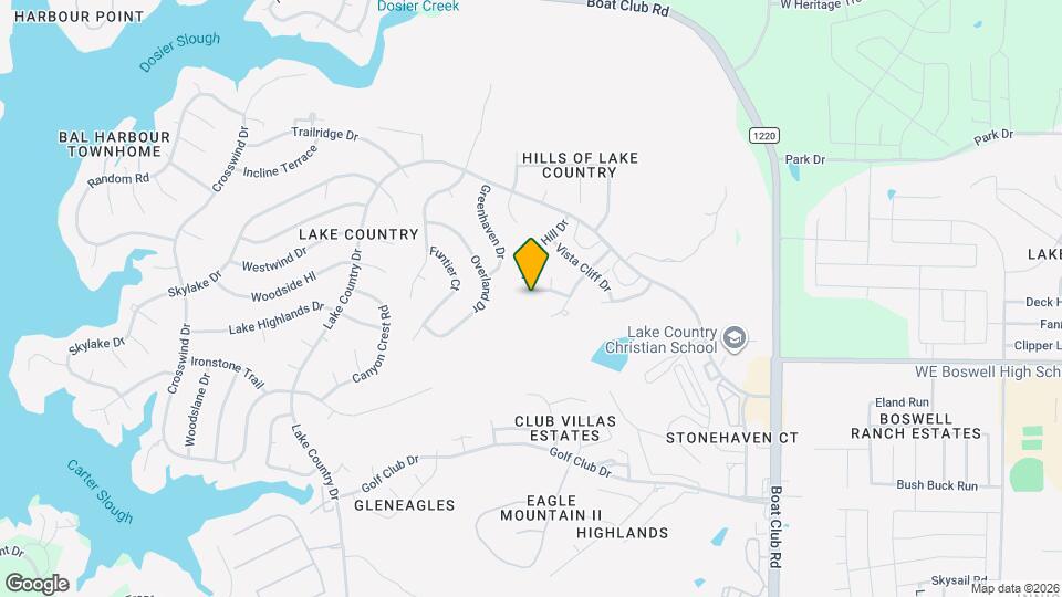 8725 Hidden Hill Dr Map and Location Details
