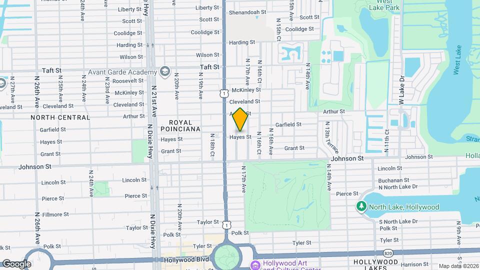 1719 Hayes St Map and Location Details