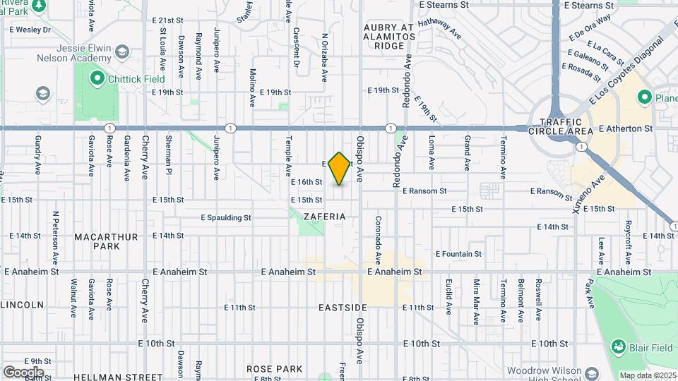 1521 Freeman Ave Map and Location Details