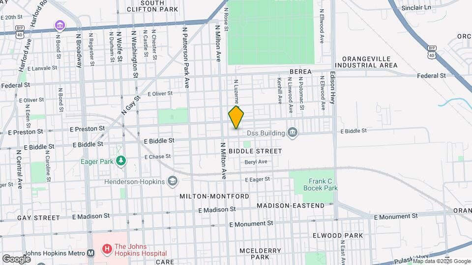 1212 N Luzerne Ave Map and Location Details