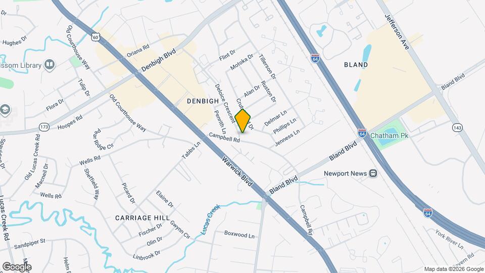 4024 Campbell Rd Map and Location Details