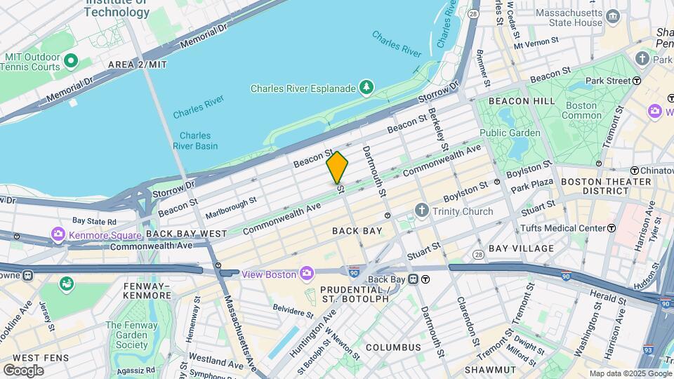 195 Commonwealth Ave, Unit 7 Map and Location Details