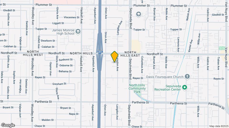9009 Langdon Ave Mapa y Detalles de la Ubicación