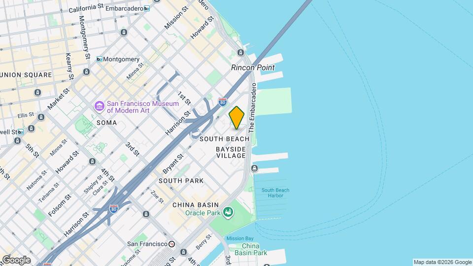 180 Brannan St Map and Location Details