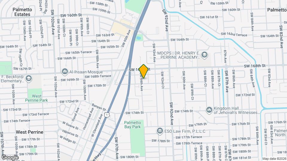 16925 SW 94th Ave Mapa y Detalles de la Ubicación