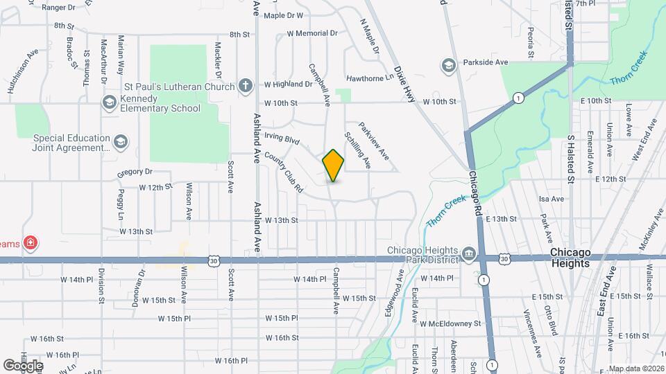 1175 Campbell Ave Map and Location Details