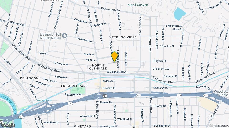 396 W Dryden St Map and Location Details