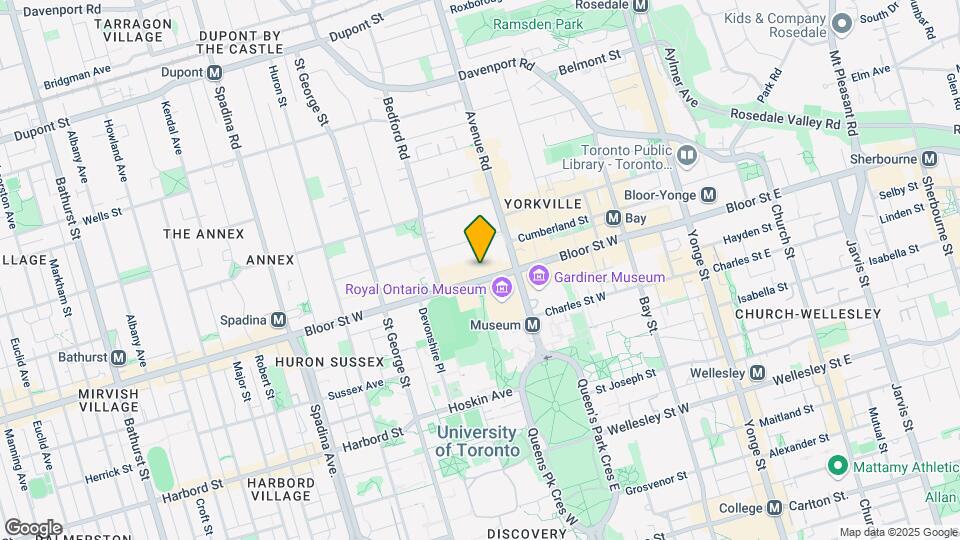 Museum House on Bloor Map and Location Details