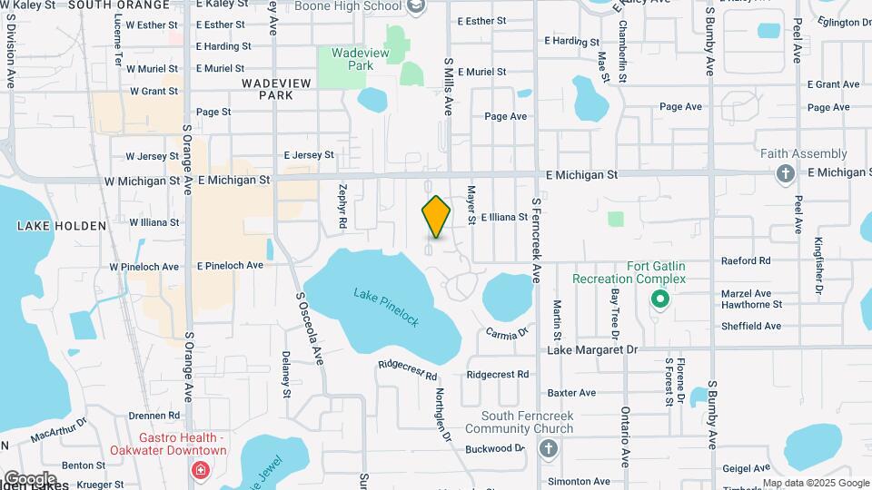 1038 E Michigan St Map and Location Details