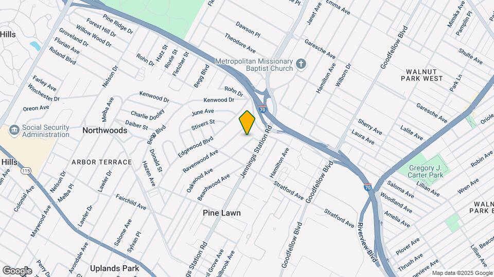 4521 Oakwood Ave Map and Location Details