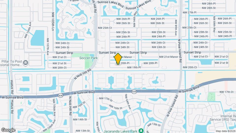 9675 NW 19th Pl Map and Location Details