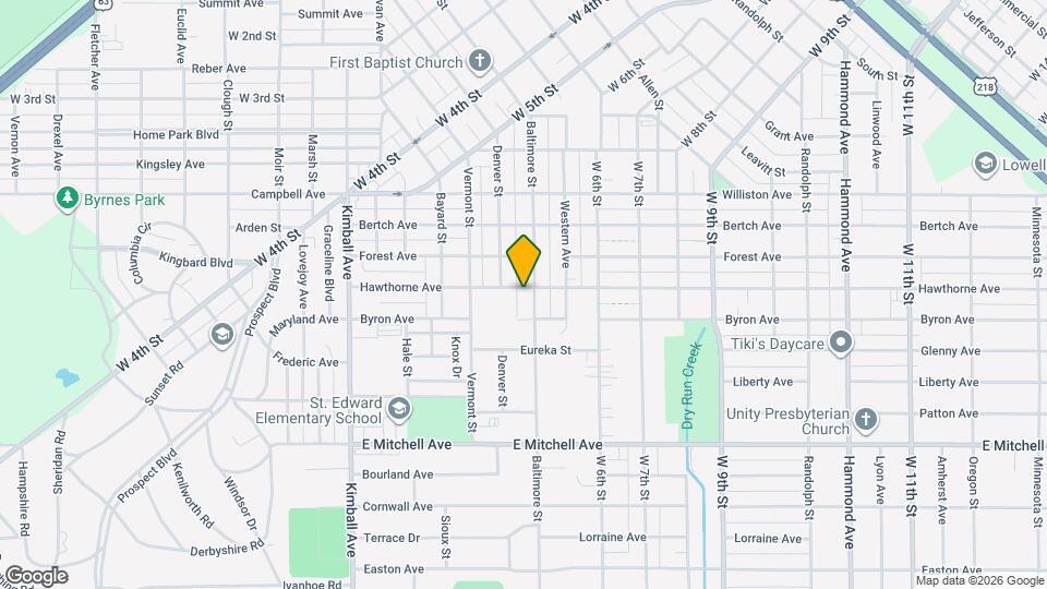 1102 Baltimore St Map and Location Details