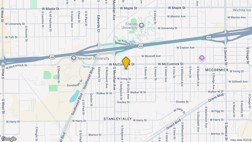 1025 S St Clair St Map and Location Details