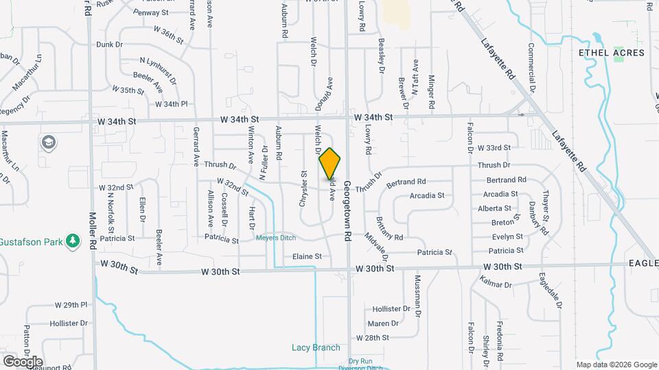 3202 Donald Ave Map and Location Details