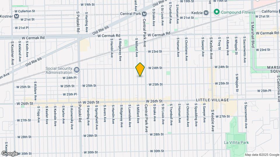 2439 S Millard Ave Map and Location Details