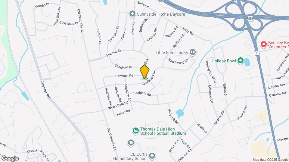 3512 Castlebury Dr Map and Location Details